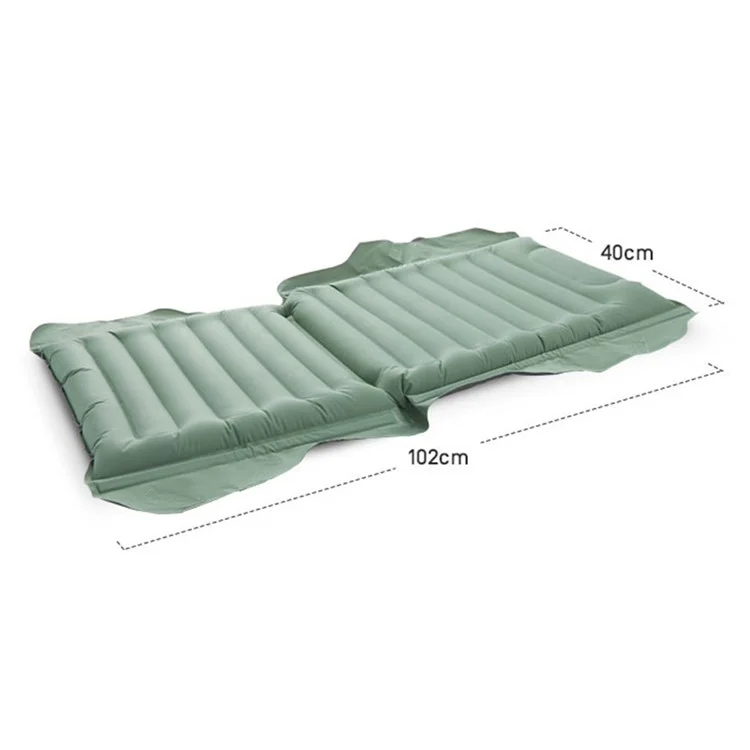 GM-z01 Verstellbarer Outdoor-Aufblasbarer Sitzkissen 40D Nylon Camping Picknick Strandkorb - Grün