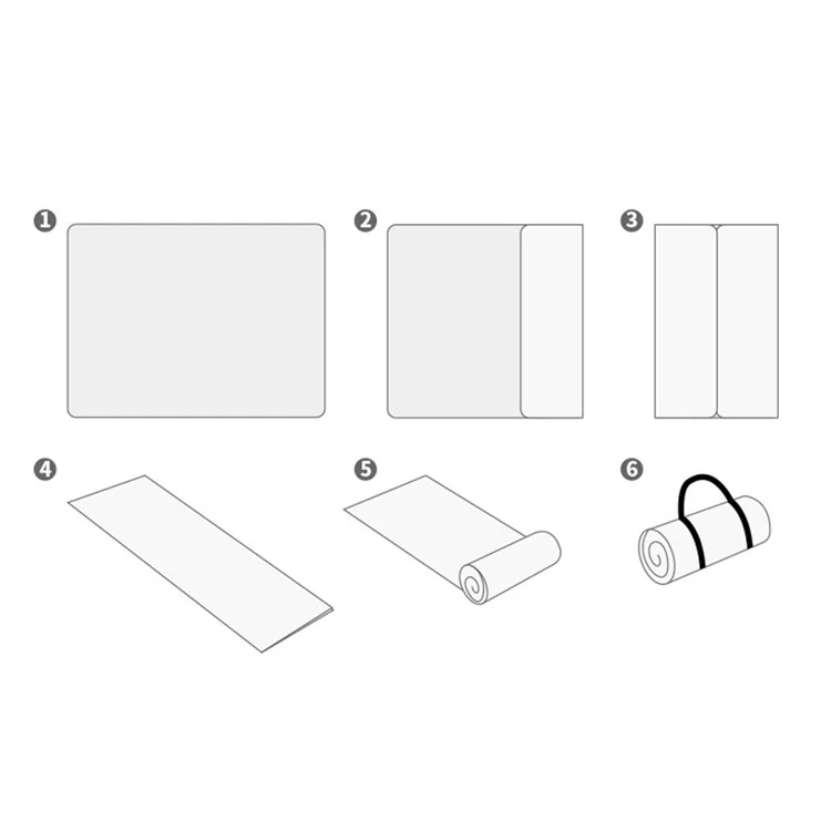 150 * 200 cm Garten-Rasen-Decke, Outdoor-Camping-Matte, faltbar, feuchtigkeitsbeständig (mit PU-Gurt) - Blau