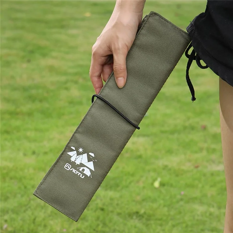 AOTU Stuoia per sedili portatile e impermeabile Oxford Cloth+EPE per campeggio all'aperto, picnic - Verde Militare
