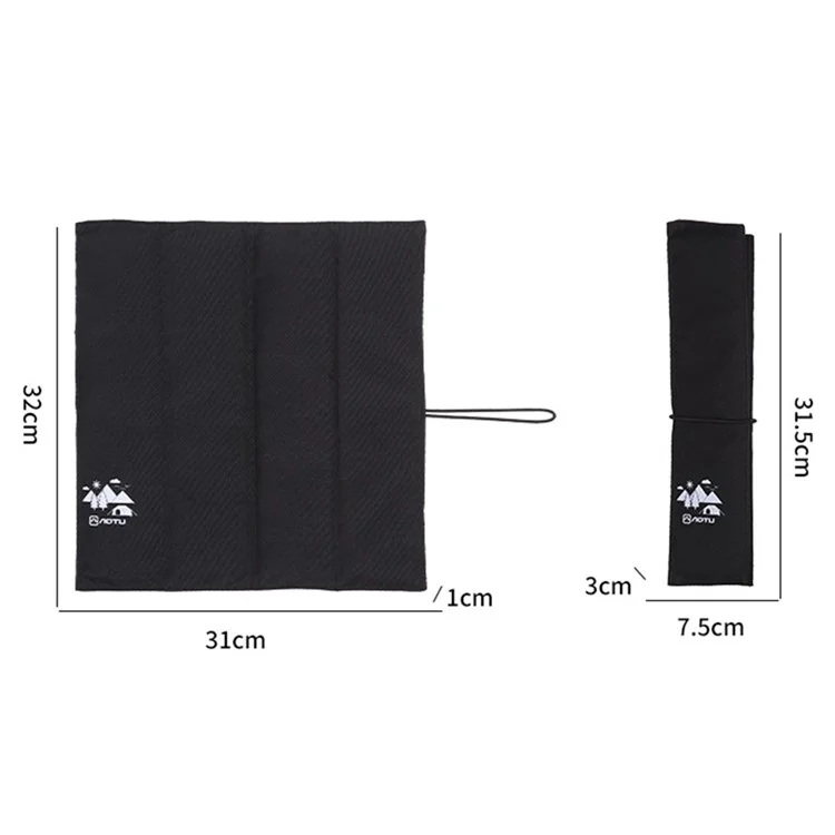 AOTU Stuoia per sedili portatile e impermeabile Oxford Cloth+EPE per campeggio all'aperto, picnic - Verde Militare