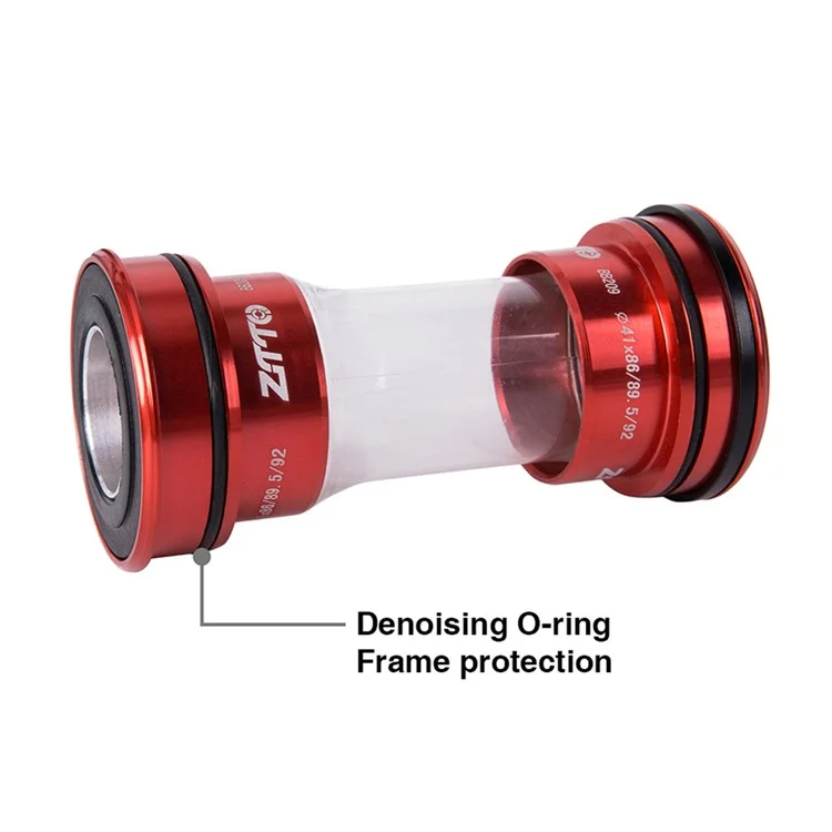 ZTTO BB209 Bike Press-In Fondo Inferiore Acrilico+Lega di Alluminio Cuscinetto Inferiore Filettato BB - Rosso