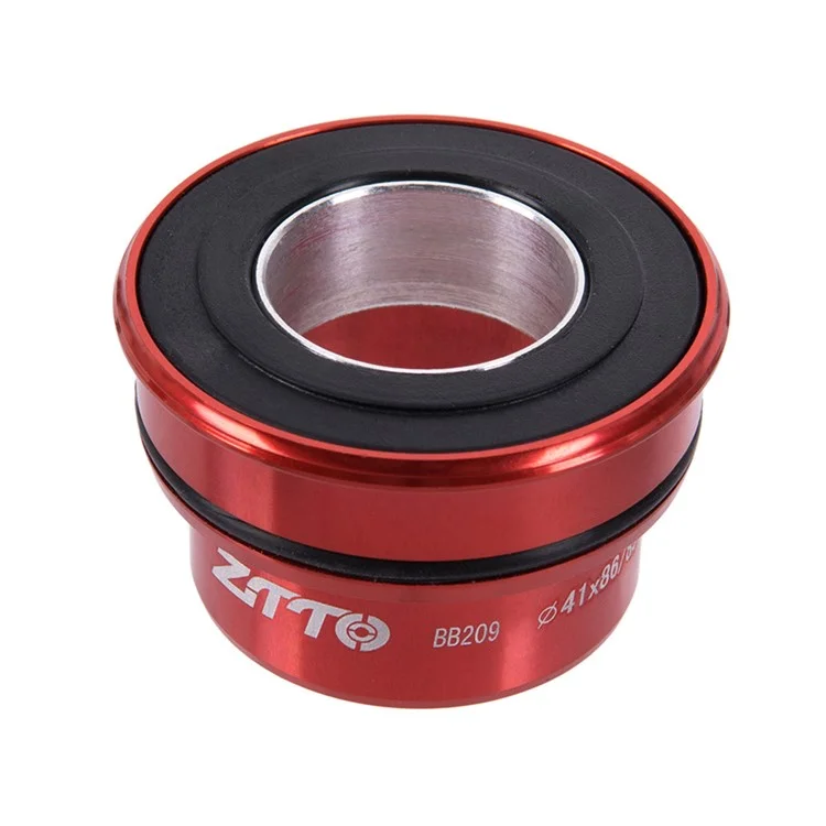 ZTTO BB209 Bike Press-In Fondo Inferiore Acrilico+Lega di Alluminio Cuscinetto Inferiore Filettato BB - Rosso