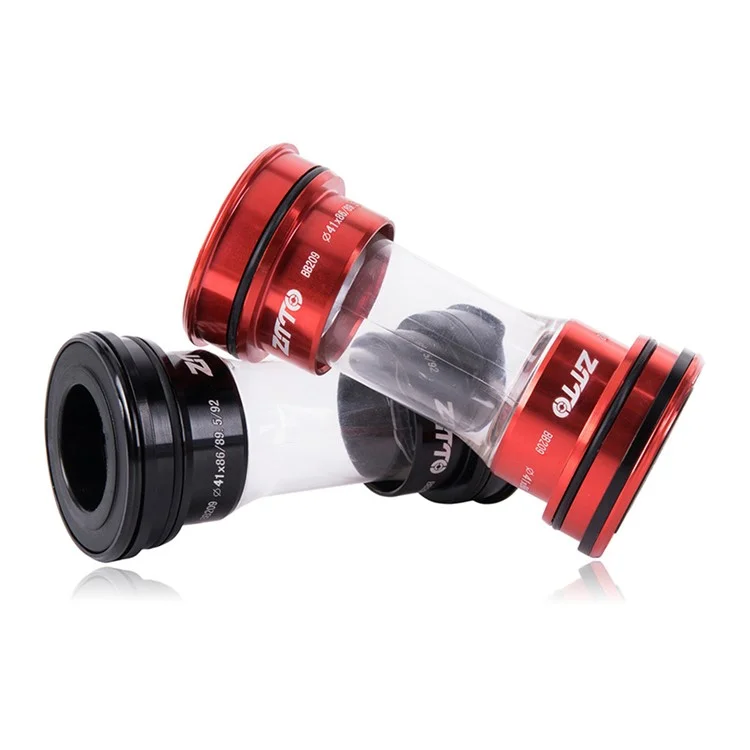 ZTTO BB209 Bike Press-In Fondo Inferiore Acrilico+Lega di Alluminio Cuscinetto Inferiore Filettato BB - Rosso