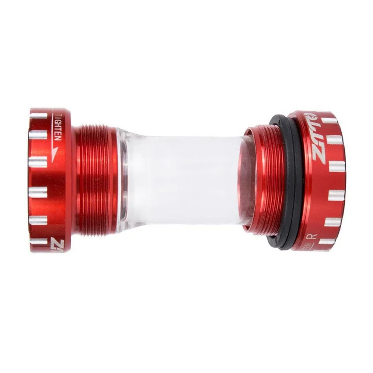 ZTTO BB109 Acrylic+Aluminum Alloy Bike Press-In Bottom Bracket Bearing Threaded BB - Red