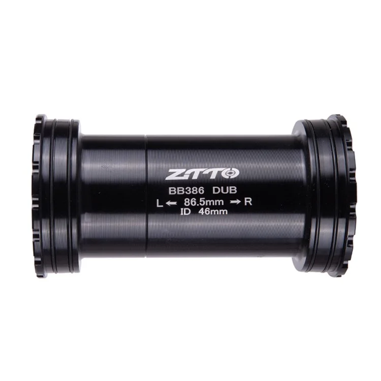 ZTTO BB386 Alliage d'Aluminium Pédalier de Vélo pour BB386EVO / PF30 68 / 73 / 86mm 46mm Cadre - DUB Noir