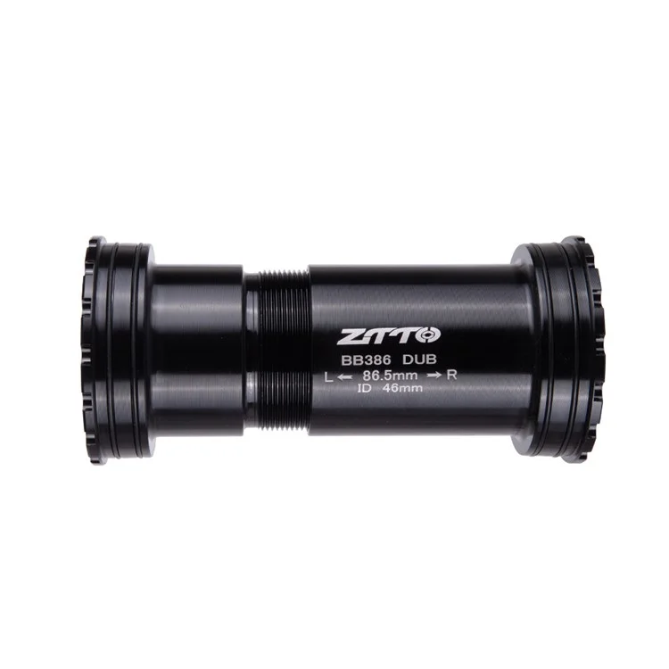 ZTTO BB386 Alliage d'Aluminium Pédalier de Vélo pour BB386EVO / PF30 68 / 73 / 86mm 46mm Cadre - DUB Noir