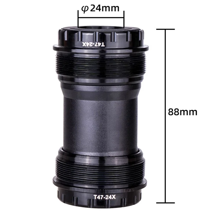 ZTTO T47 24mm Diâmetro interno Rolamento Rosqueado de Liga de Alumínio Bike Bottom Bracket - T47-24X External