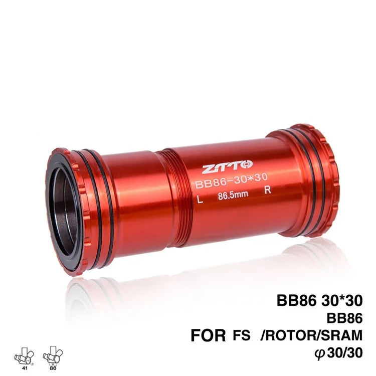 ZTTO BB86 30x30 4 Lager Zentrale Achse Aluminium Legierung Thread Lock Fahrrad Tretlager