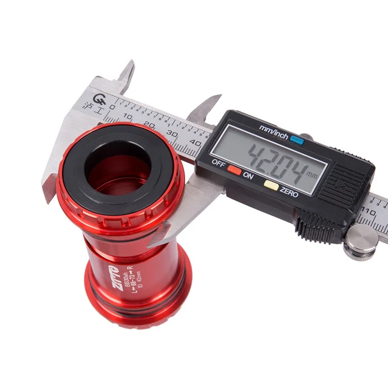 ZTTO BB30sh Bicycle Press Fit Bottom Bracket Axle for SRAM GXP / Shimano / FSA 24mm Spindle Crankset - Ceramic Red