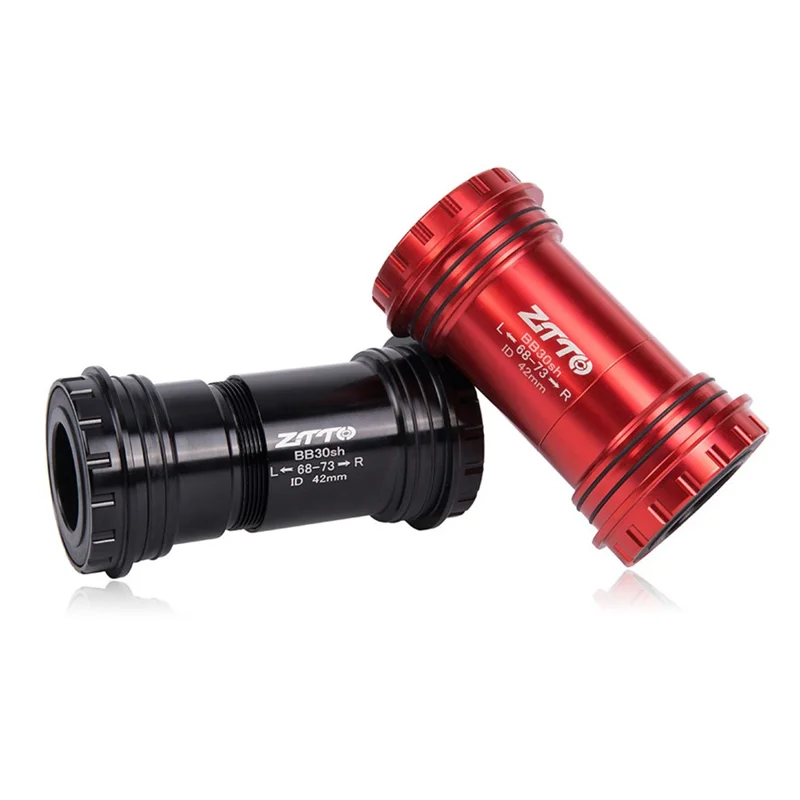 ZTTO BB30sh Bicycle Press Fit Bottom Bracket Axle for SRAM GXP / Shimano / FSA 24mm Spindle Crankset - Ceramic Red