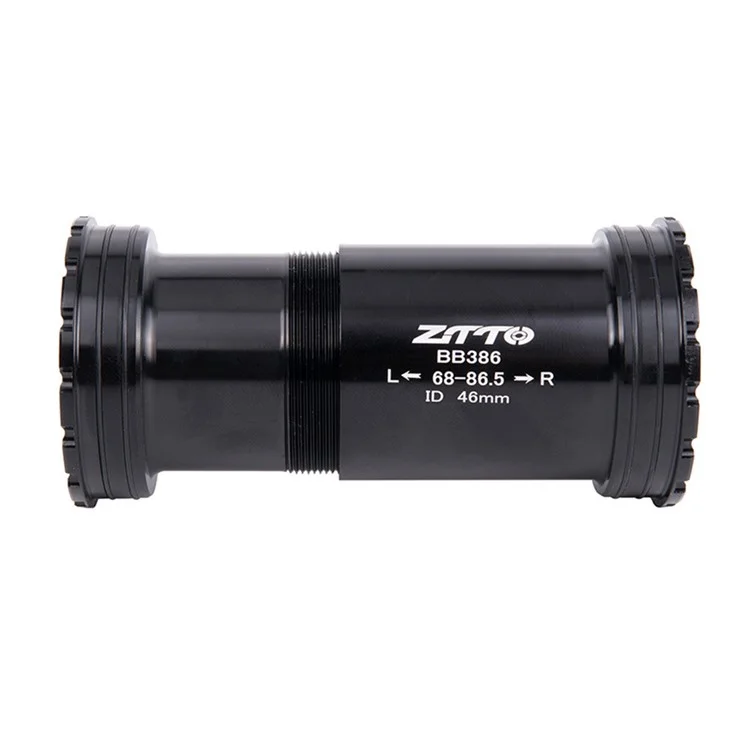 ZTTO BB386 Bicycle Bottom Bracket for BB386EVO / PF30 68 / 73 / 86mm 46mm Frame Shell 30mm Spindle Crankset Part - Ceramic Black
