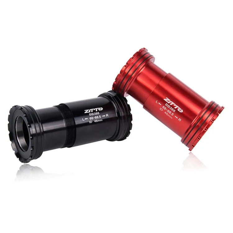 ZTTO BB386 Bicycle Bottom Bracket for BB386EVO / PF30 68 / 73 / 86mm 46mm Frame Shell 30mm Spindle Crankset Part - Ceramic Black