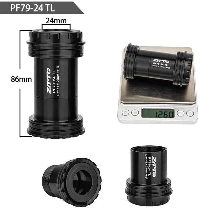 ZTTO Biela Inferior de Bicicleta Roscada BB 24 / 29 / 30MM Bielas 29DUB - PF79-24TL Bloqueado