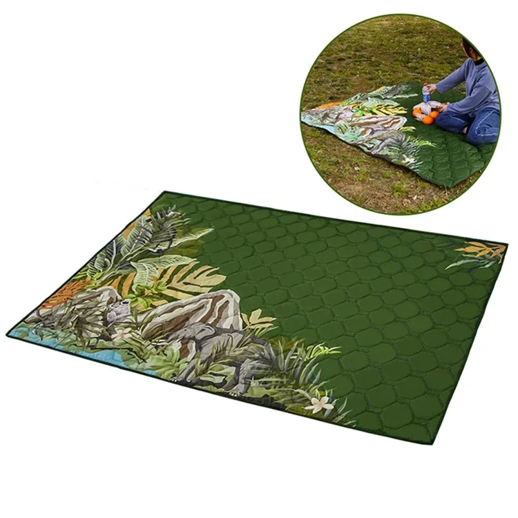 MYDAYS OUTDOOR Polyester Pongee Picnic Mat Folding Camping Blanket 193.5x156.5CM