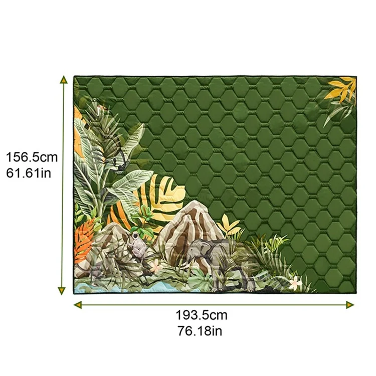 MYDAYS OUTDOOR Polyester Pongee Picnic Mat Folding Camping Blanket 193.5x156.5CM