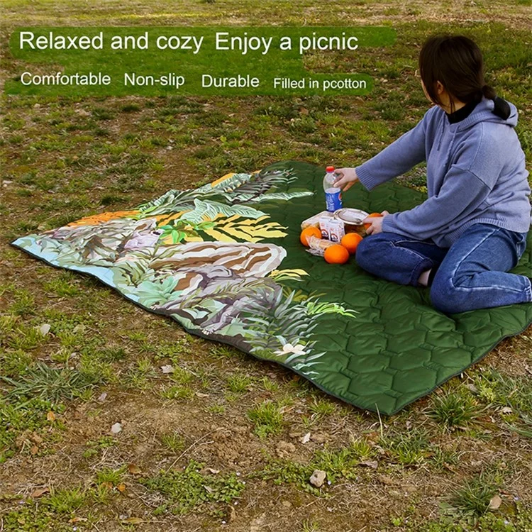 MYDAYS OUTDOOR Polyester Pongee Picnic Mat Folding Camping Blanket 193.5x156.5CM