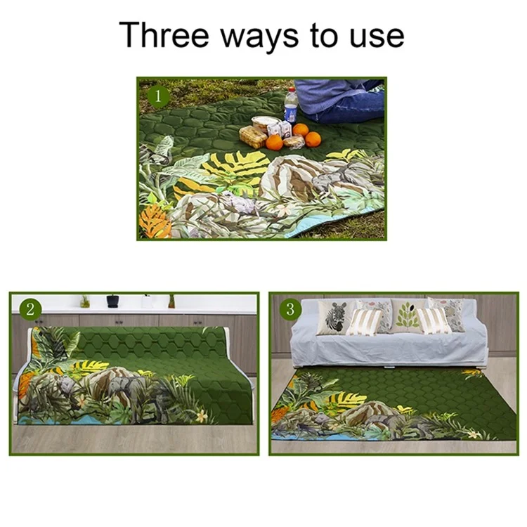 MYDAYS OUTDOOR Poliéster Pongee Tapete de Piquenique Dobrável Cobertor de Acampamento 193.5x156.5CM