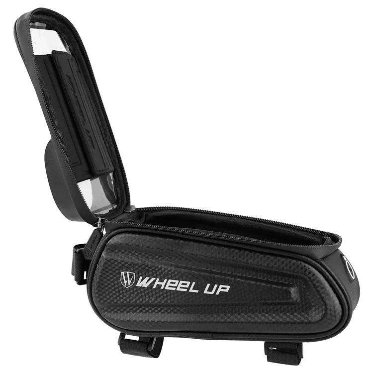 WHEEL UP Borsa da bicicletta impermeabile per sella, custodia per telefono da 7.0" con foro per auricolari