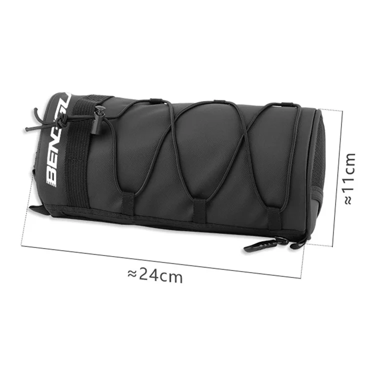 BENGGUO BG-0833 Велосипедная передняя рама Сумка для велосипедов MTB Велосипедная передняя трубная сумка Велосипедная сумка - Черный
