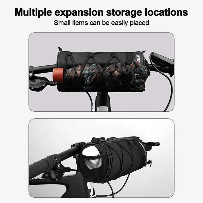 BENGGUO BG-0833 Bike Handlebar Bag MTB Bicycle Front Tube Bag Cycling Pouch - Grey