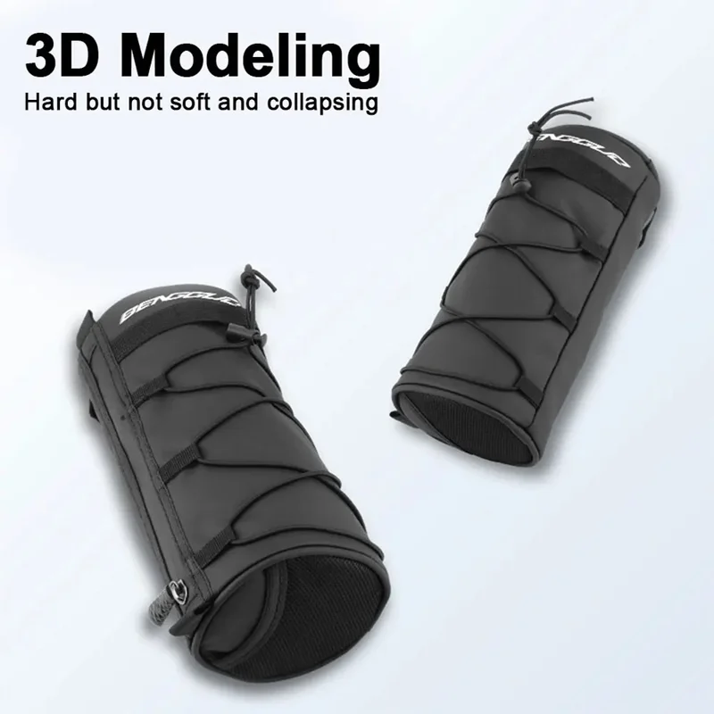 BENGGUO BG-0833 Bike Handlebar Bag MTB Bicycle Front Tube Bag Cycling Pouch - Grey