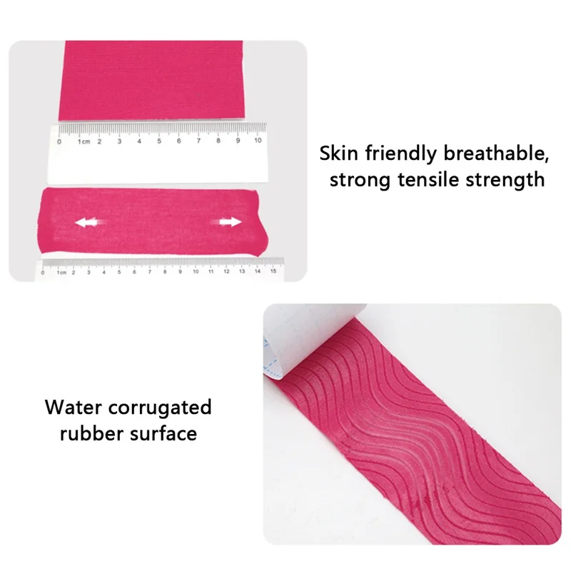 5cmx5m Kinesiology Tape Roll Sports Therapy Support for Muscle, Knee, Wrist, Shoulder - Skin Color