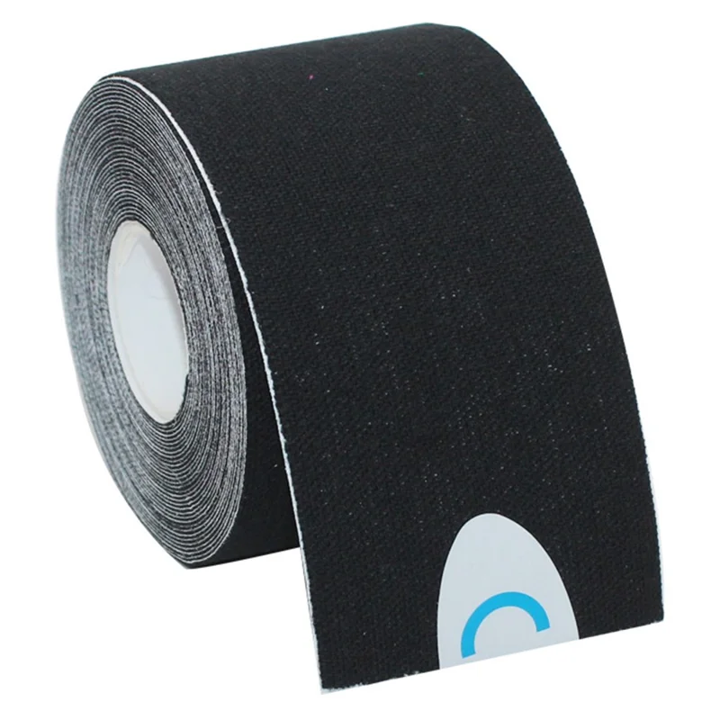 5cmx5m Kinesiology Tape Roll Sports Therapy Support for Muscle, Knee, Wrist, Shoulder - Black