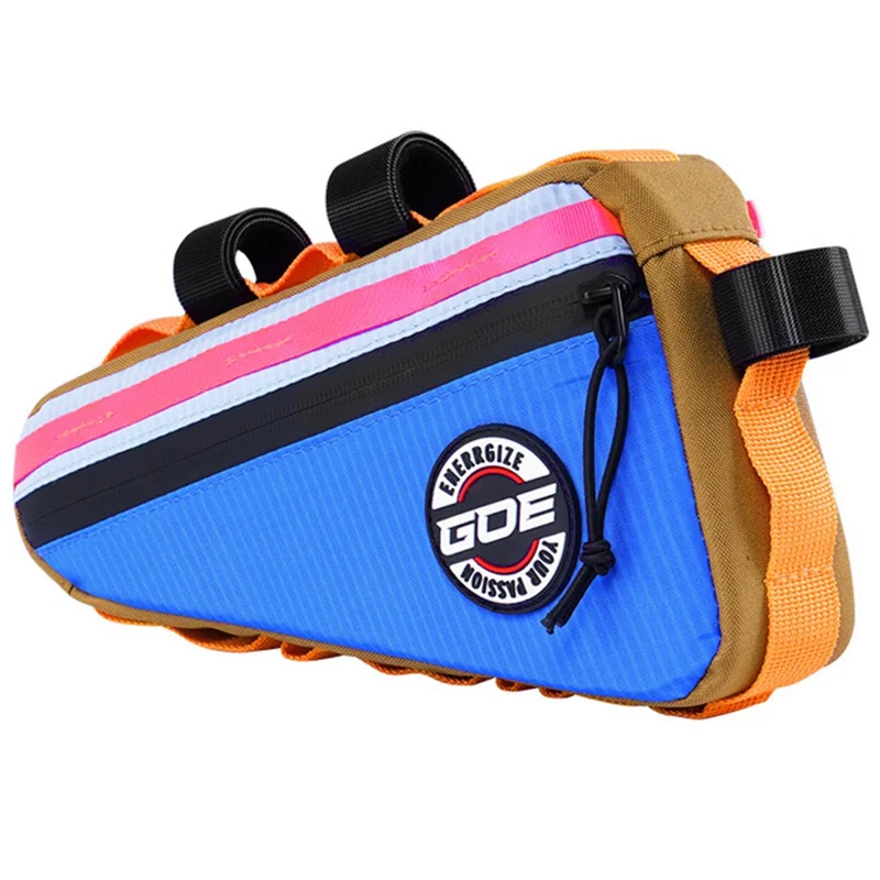 GOE B22 1L Bicycle Front Frame Triangle Bag MTB Bike Cycling Tools Storage Bag - Sky Blue