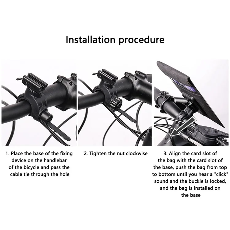 WHEEL UP AS005 Bicycle Handlebar Waterproof Phone Bag