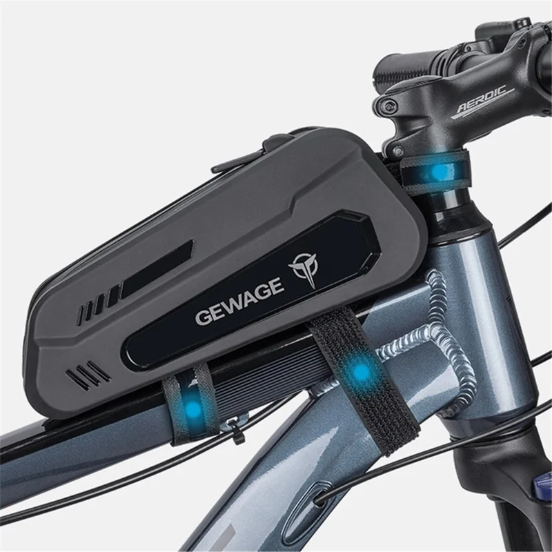 GEWAGE GE-0544 Shockproof EVA+PU Bike Tube Bag Waterproof Phone Key Storage Pouch for Cycling