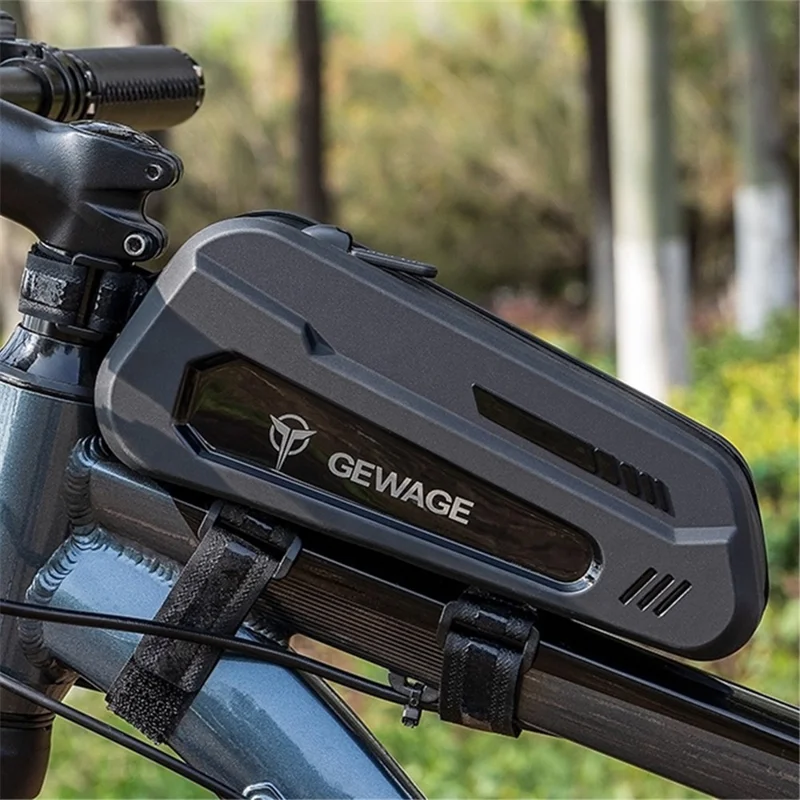 GEWAGE GE-0544 Shockproof EVA+PU Bike Tube Bag Waterproof Phone Key Storage Pouch for Cycling