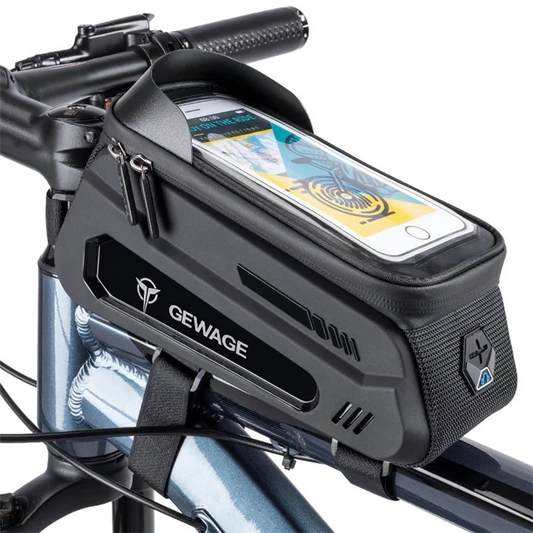 GEWAGE GE-0541 EVA+PU Sac de Vélo Écran Tactile Fonction Imperméable Pochette de Stockage pour Téléphone