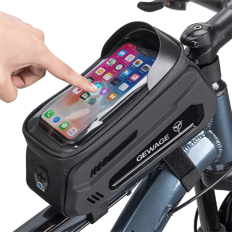 GEWAGE GE-0541 EVA+PU Sac de Vélo Écran Tactile Fonction Imperméable Pochette de Stockage pour Téléphone
