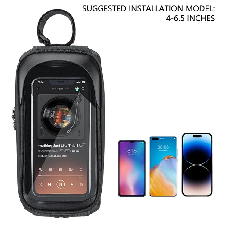 GEWAGE GE-0541 EVA+PU Sac de Vélo Écran Tactile Fonction Imperméable Pochette de Stockage pour Téléphone