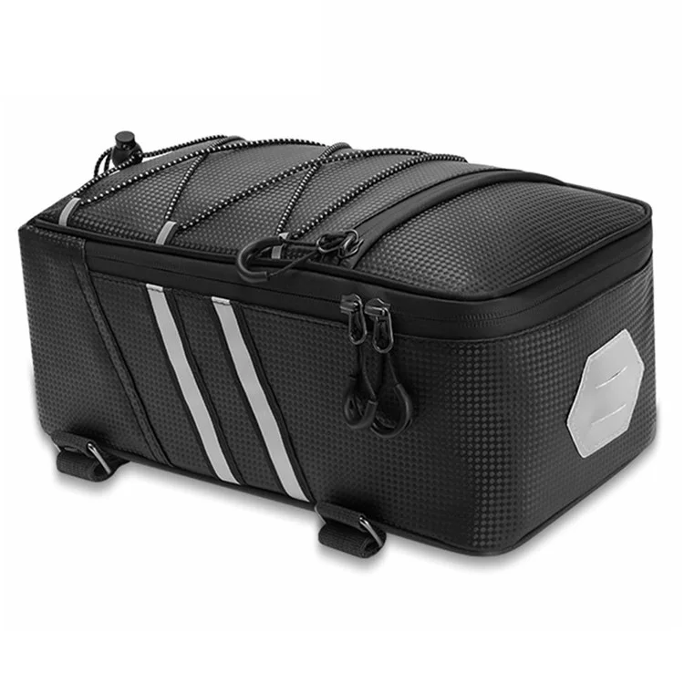 Bag031 8l PU Rack Rack Bagicles Bicycles Trasero Bolsa Trasera Bolsa de Almacenamiento de Soporte de Asiento Trasero