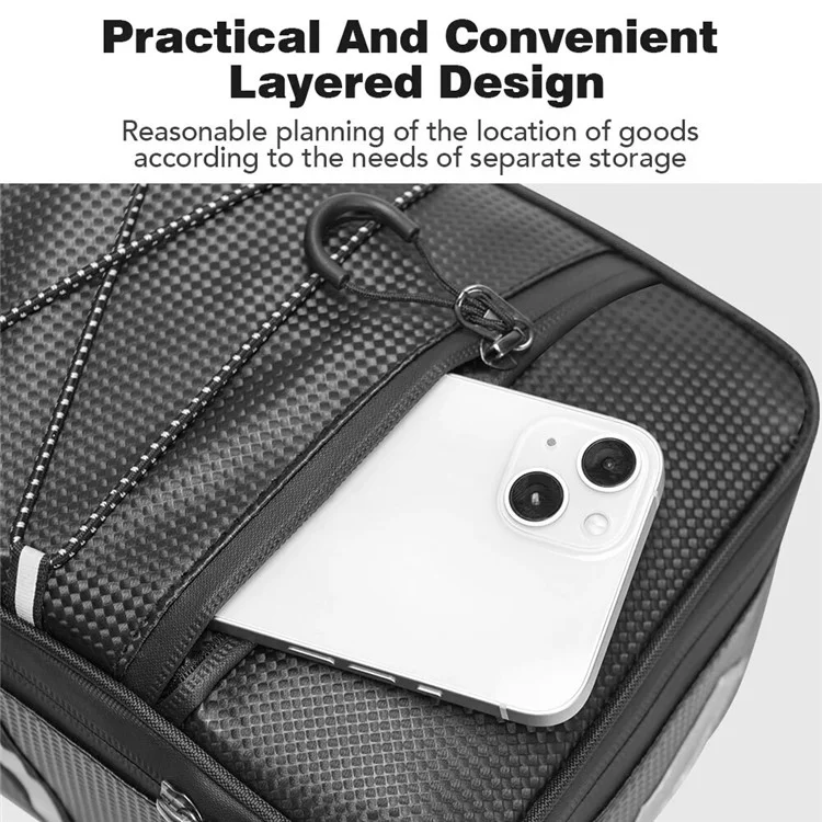Bag031 8l PU Rack Rack Bagicles Bicycles Trasero Bolsa Trasera Bolsa de Almacenamiento de Soporte de Asiento Trasero