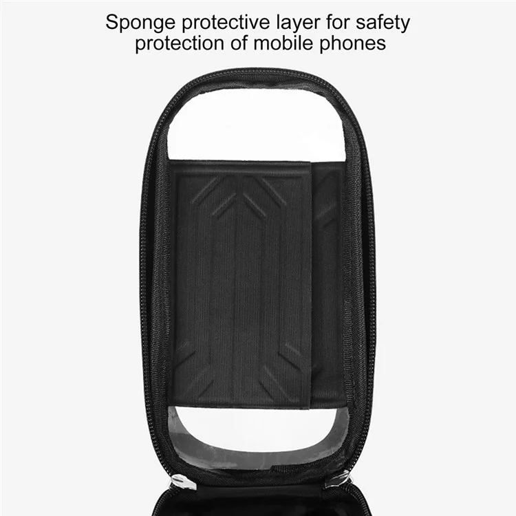 Bengguo BG-0828 Sac à Vélo à Écran Tactile Imperméable EVA Sac à Cadre de Tube Supérieur à Cycle Dur - Style B