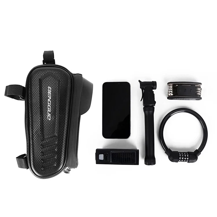 Bengguo BG-0828 Sac à Vélo à Écran Tactile Imperméable EVA Sac à Cadre de Tube Supérieur à Cycle Dur - Style B