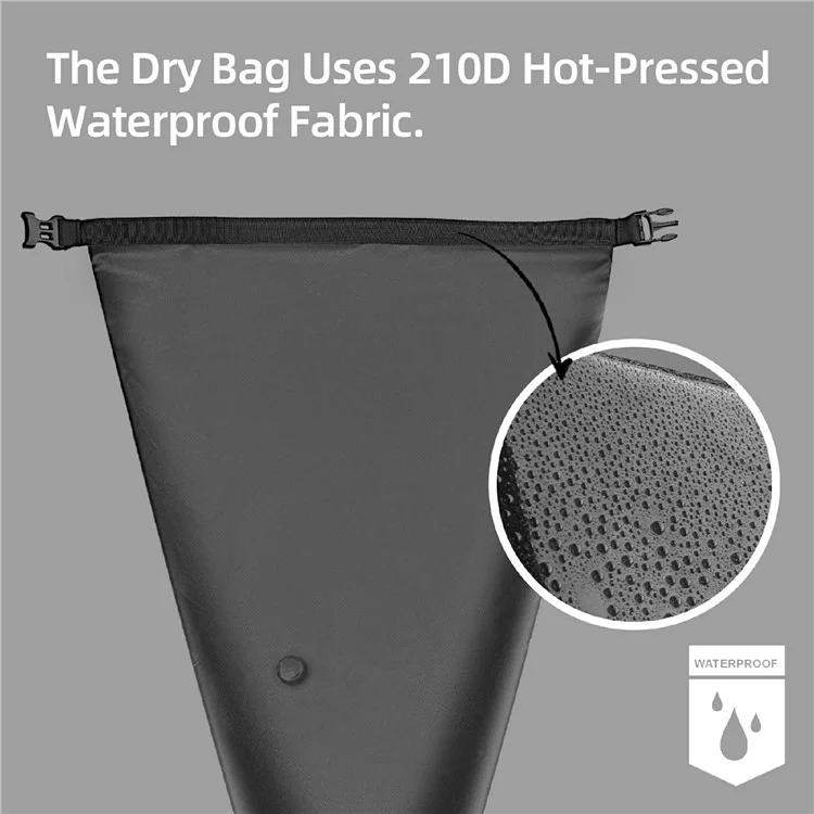 RHINOWALK BHD0020 14L Bicycle Rear Bag Large Capacity Waterproof Nylon Bike Saddle Bag - Black