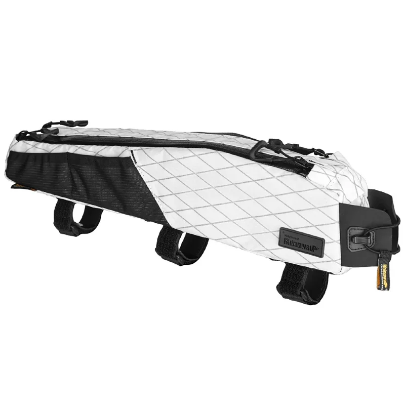 RHINOWALK BHD0015 Lengthened Bicycle Top Tube Bag Bike Front Beam Nylon Storage Bag, 44x5.5x10cm - White