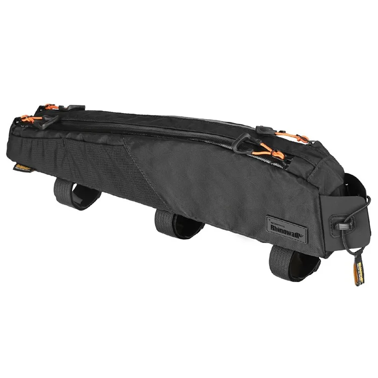 RHINOWALK BHD0015 Lengthened Bicycle Top Tube Bag Bike Front Beam Nylon Storage Bag, 44x5.5x10cm - Black