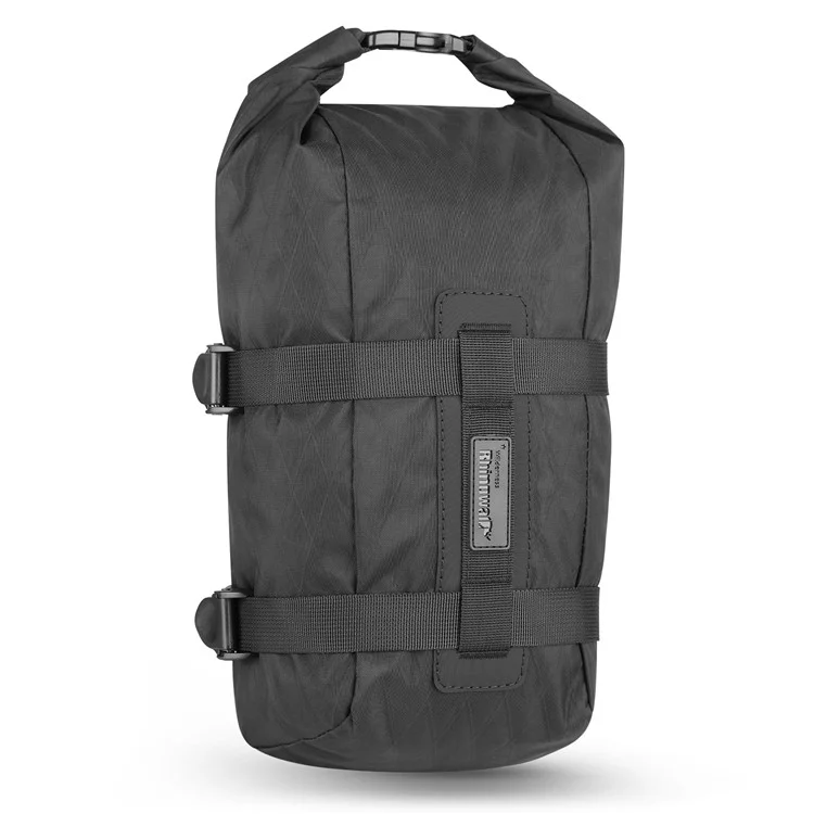 Rhinowalk Bhd0013bk Bike Bike Bork de Almacenamiento de Nylon Bolsa de Horquilla de Bicicleta Impermeable, 45x17x15cm - Negro