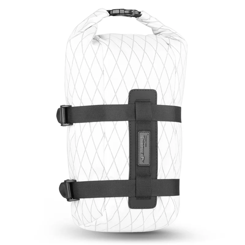RHINOWALK BHD0013VE Bike Front Fork Nylon Storage Bag Waterproof Bicycle Front Fork Bag, 45x17x15cm - White