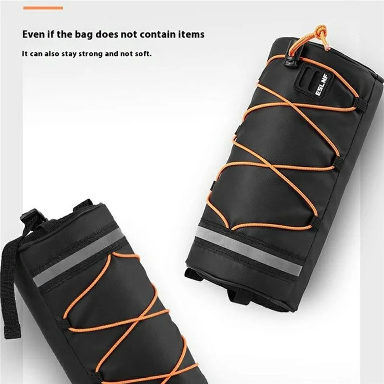 ESLNF 07CD0036 Cylindrical Bike Handlebar Bag Waterproof Bicycle Front Tube Bag with Shoulder Strap