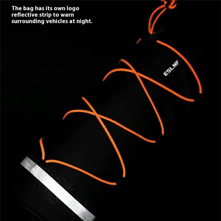 ESLNF 07CD0036 Cylindrical Bike Handlebar Bag Waterproof Bicycle Front Tube Bag with Shoulder Strap