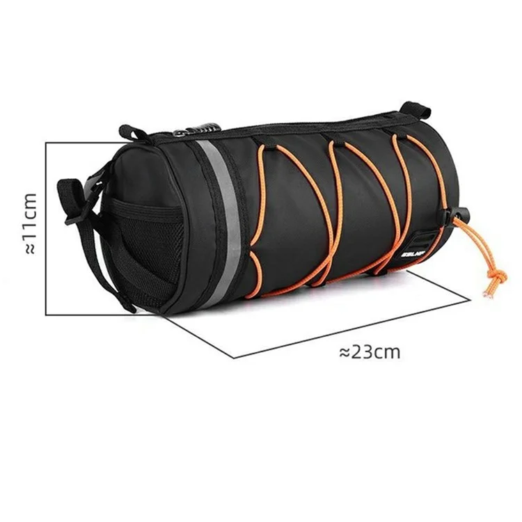 ESLNF 07CD0036 Cylindrical Bike Handlebar Bag Waterproof Bicycle Front Tube Bag with Shoulder Strap