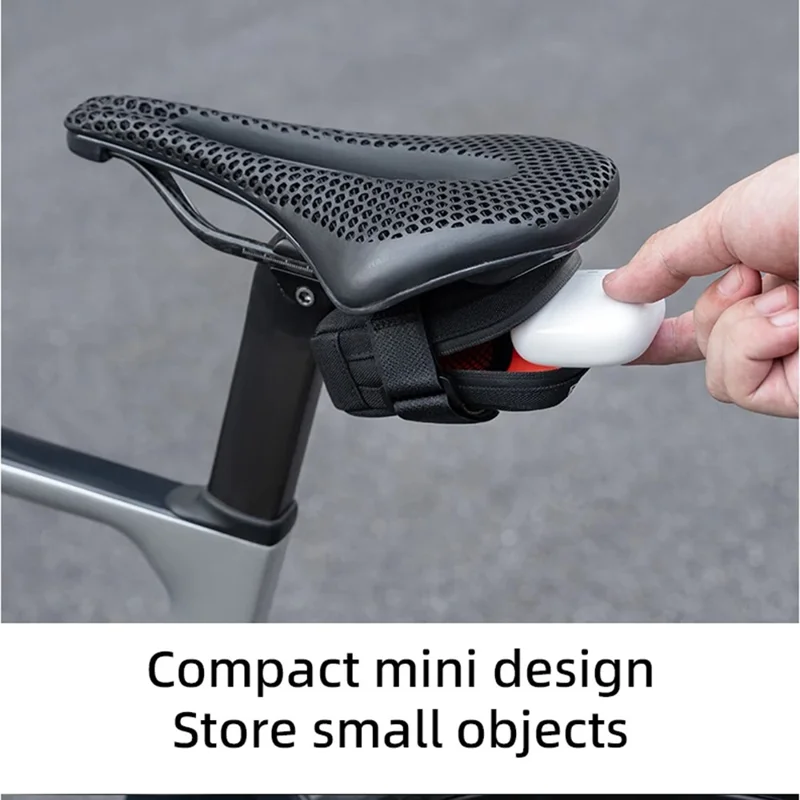 ROCKBROS Mini Bicycle Saddle Bag Lightweight 0.35L Bike Bag Portable Multi function Cycling Bag - Coffee