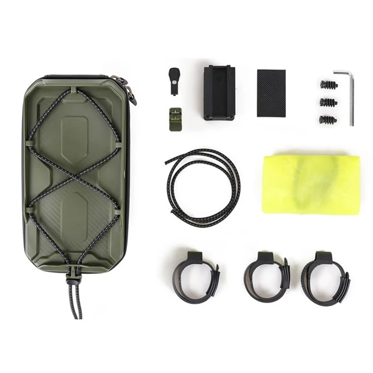 WILD MAN GX220X 1L Hard Shell Mountain Bike Front Beam Bag Quick Release Bicycle Top Tube Bag - Grey