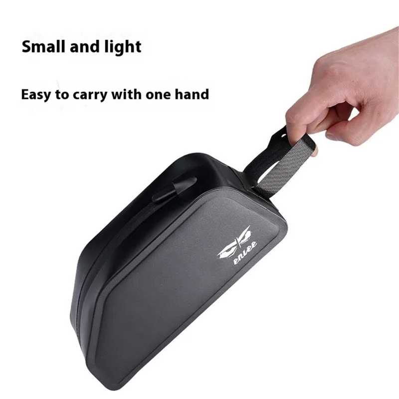 Bolsa de cuadro de tubo superior para bicicleta de montaña ENLEE, bolsa de almacenamiento de herramientas de ciclismo impermeable de nailon TPU