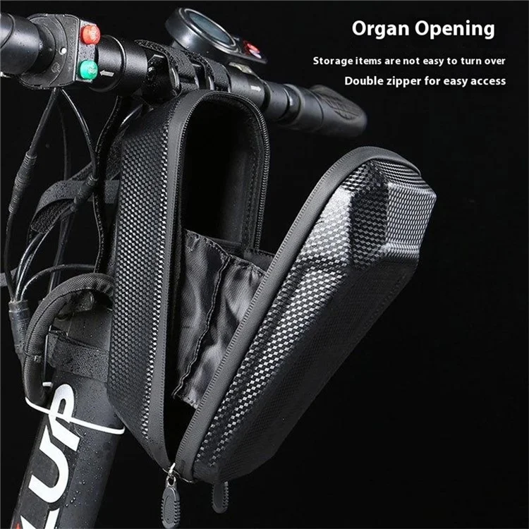 1.8L Bicycle Handlebar Hanging Bag MTB Road Bikes Scooter EVA Hard Shell Waterproof Front Bag